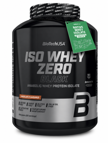 Biotech USA Iso Whey Zero Black Πρωτεΐνη Ορού Γάλακτος με Κρεατίνη Χωρίς Γλουτένη & Λακτόζη με Γεύση Σοκολάτα 1.816kg