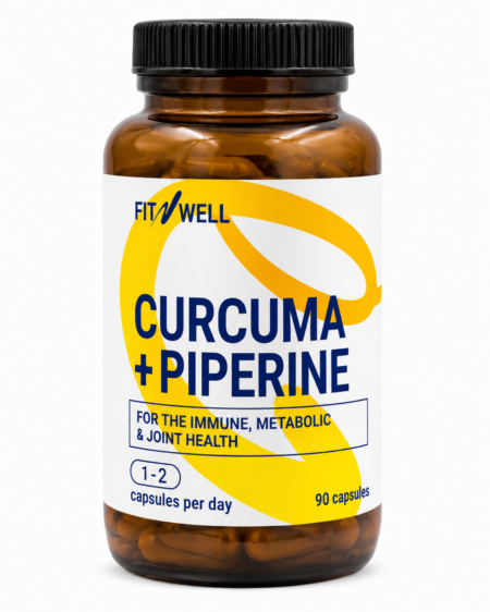 Fitnwell Curcuma + Piperine 90 caps.