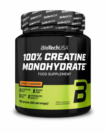 BioTechUSA 100% Creatine Monohydrate 300g Orange